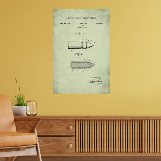 1929 US Patent 1767308 - Bullet Poster