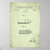 1929 US Patent 1767308 - Bullet Poster (Voorkant)