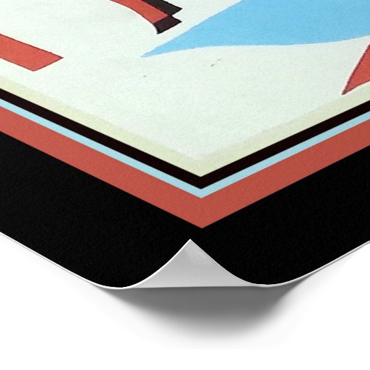 1930 Art Deco Gazelle Poster (Hoek)