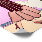 1930 Art Deco Poichoir Dames Mode Poster (Hoek)