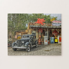  1930 Automobile Rustic Country Gas Station Legpuzzel