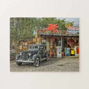 1930 Automobile Rustic Country Gas Station Legpuzzel