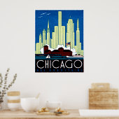 1930 Bezoek Chicago Poster (Keuken)