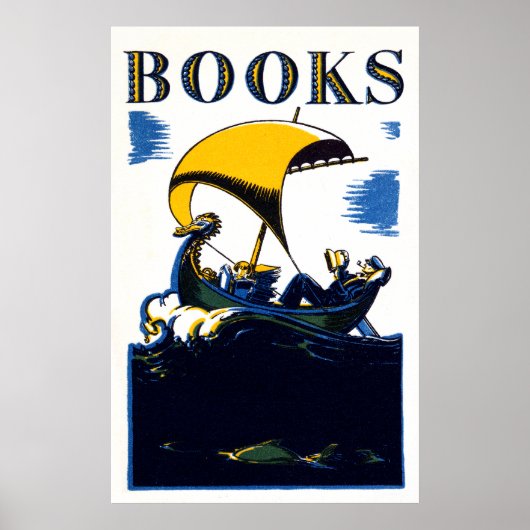 1930 Books-Poster Poster (Voorkant)