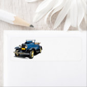 1930 Chevy Convertible Automobile Etiket (Insitu)