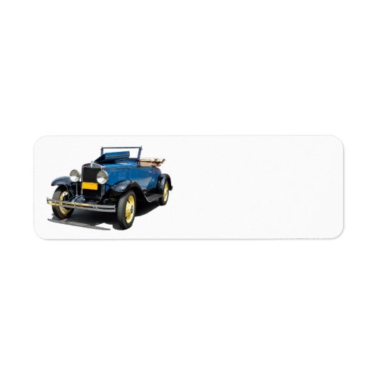1930 Chevy Convertible Automobile Etiket (Voorkant)