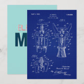 1930 Cork Extractor-patent Feestdagenkaart (Voorkant / Achterkant)