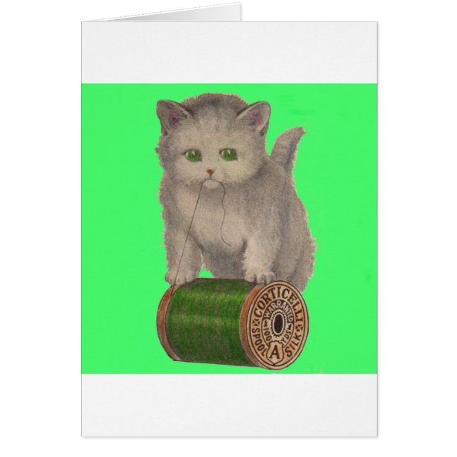 1930 Corticelli White kitten (Voorkant)