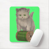 1930 Corticelli White kitten Muismat (Met muis)