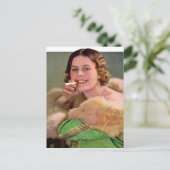 1930-dame roker briefkaart (Staand voorkant)