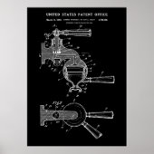 1930 ESPRESSO KOFFIEMACHINE patent Poster (Voorkant)