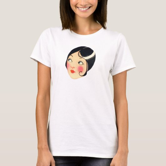 1930 Flapper Woman T-shirt (Voorkant)
