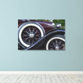 1930 Ford A Classic Car Canvas Afdruk (Insitu (Houten vloer))