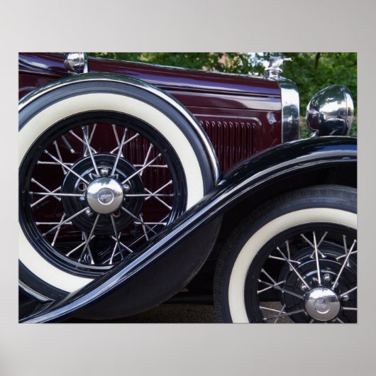 1930 Ford A Classic Car Poster (Voorkant)