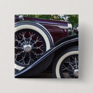 1930 Ford A Classic Car Vierkante Button 5,1 Cm
