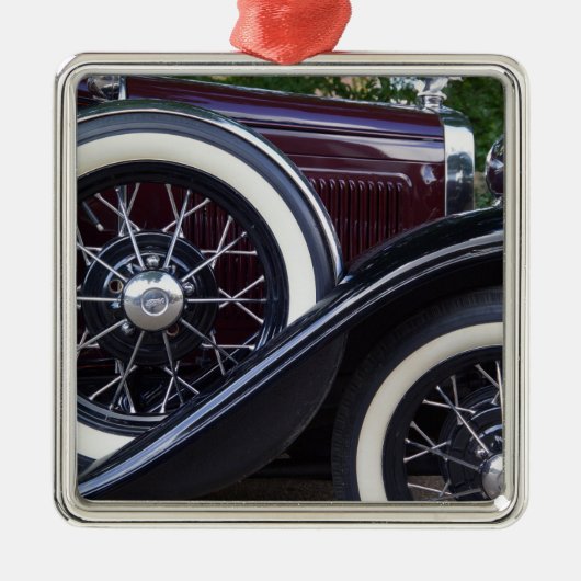 1930 Ford A Klassieke Auto Metalen Ornament (Voorkant)