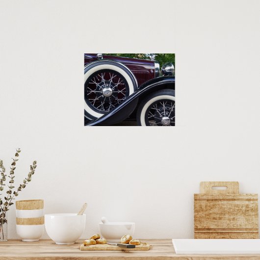 1930 Ford A Klassieke Auto Poster (Keuken)