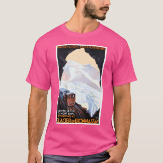 1930 Frankrijk Gletsjer de Bionnassay PLM Travel P T-shirt
