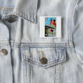 1930 Franse Apertif Normandie Vierkante Button 5,1 Cm (In situ)