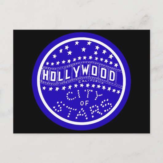 1930 Hollywood California Briefkaart (Voorkant)