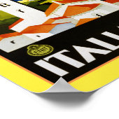 1930 Italiaanse Meren Reisposter Poster (Hoek)