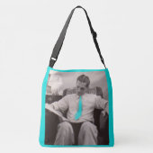 1930 lezen van het papier crossbody tas (Achterkant)