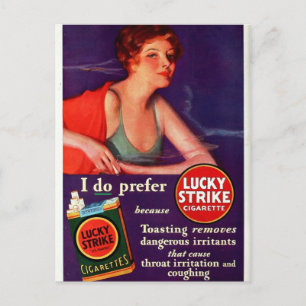 1930 Lucky Strike Briefkaart