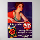 1930 Lucky Strike Poster (Voorkant)