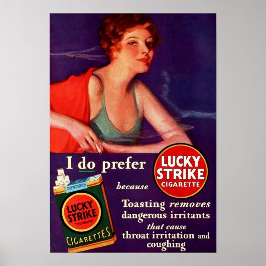 1930 Lucky Strike Poster (Voorkant)