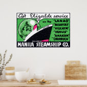 1930 Manila Steamship Company Poster (Keuken)