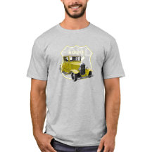 1930 Model A Gele Classic Hotrod Route66 T-Shirt