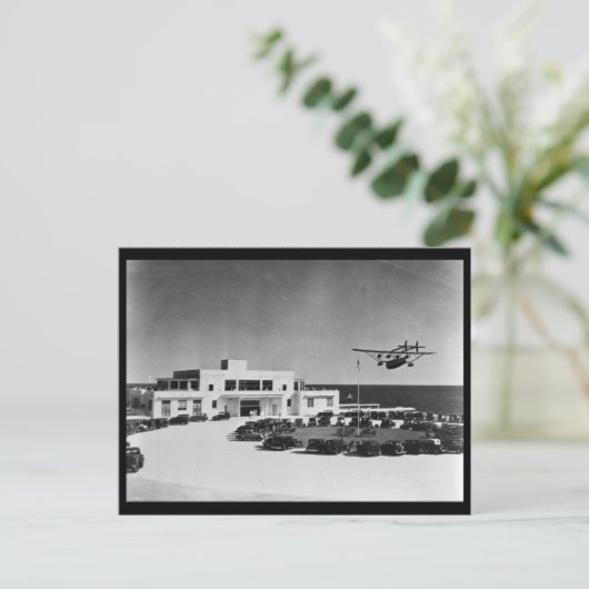 1930 Pan American Airways Terminal, Miami, Verenig Briefkaart (Staand voorkant)