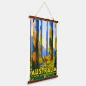 1930 Percy Trompf Australian Travel Poster Hangend Wandkleed (Gebogen)