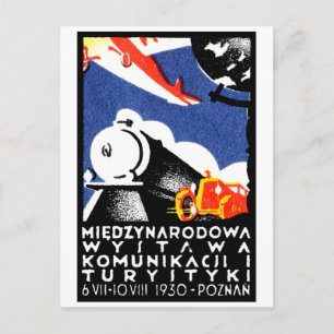 1930 Poznan Expo Poster Briefkaart