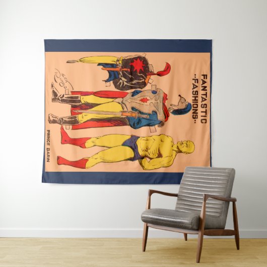 1930 Prins Barin van Flash Gordon paperdoll Wandkleed (In Situ (horizontaal))