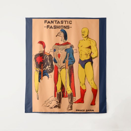 1930 Prins Barin van Flash Gordon paperdoll Wandkleed (Voorkant)