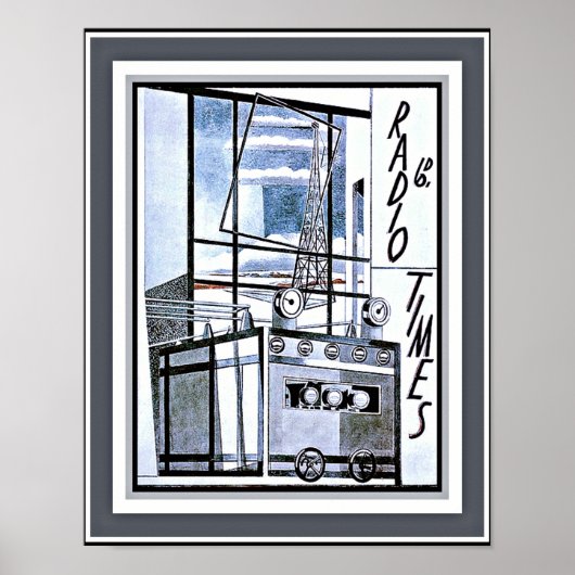 1930 Radio Times Magazine Hoesje Poster (Voorkant)