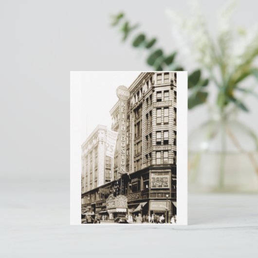 1930 RKO Keith Theater in Boston Briefkaart (Staand voorkant)