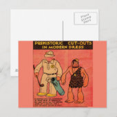 1930 strips, pop-upgrot man Koning Wur Briefkaart (Voorkant / Achterkant)