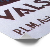 1930 Vals-les-Bains Frans reisposter Poster (Hoek)