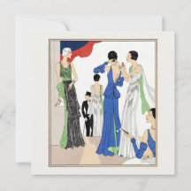 1930 Vintage vrouwen in avondjurken 