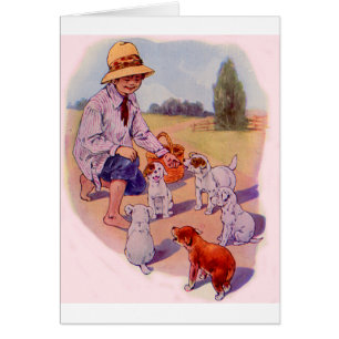 1930 voedende puppies