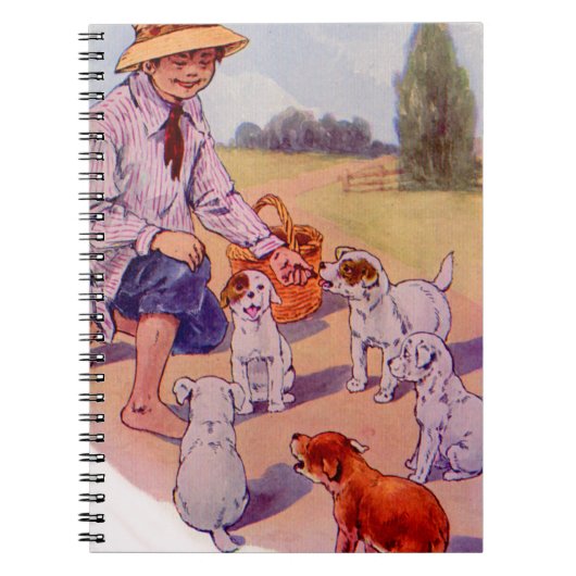 1930 voedende puppies notitieboek (Voorkant)