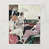 1930  vrouwen in 'Evening Gowns' Briefkaart (Voorkant)