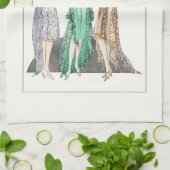 1930  vrouwen in 'Evening Gowns' Theedoek (Gevouwen)