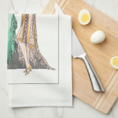 1930  vrouwen in 'Evening Gowns' Theedoek (Quarter Fold)