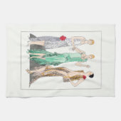 1930  vrouwen in 'Evening Gowns' Theedoek (Horizontaal)