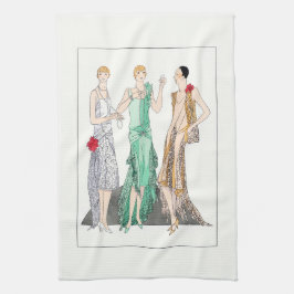 1930  vrouwen in 'Evening Gowns' Theedoek