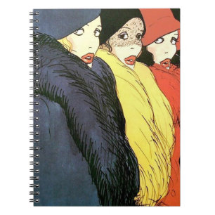 1930  Vrouwen Mode Bord Notitieboek