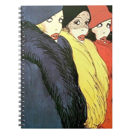 1930  Vrouwen Mode Bord Notitieboek (Voorkant)